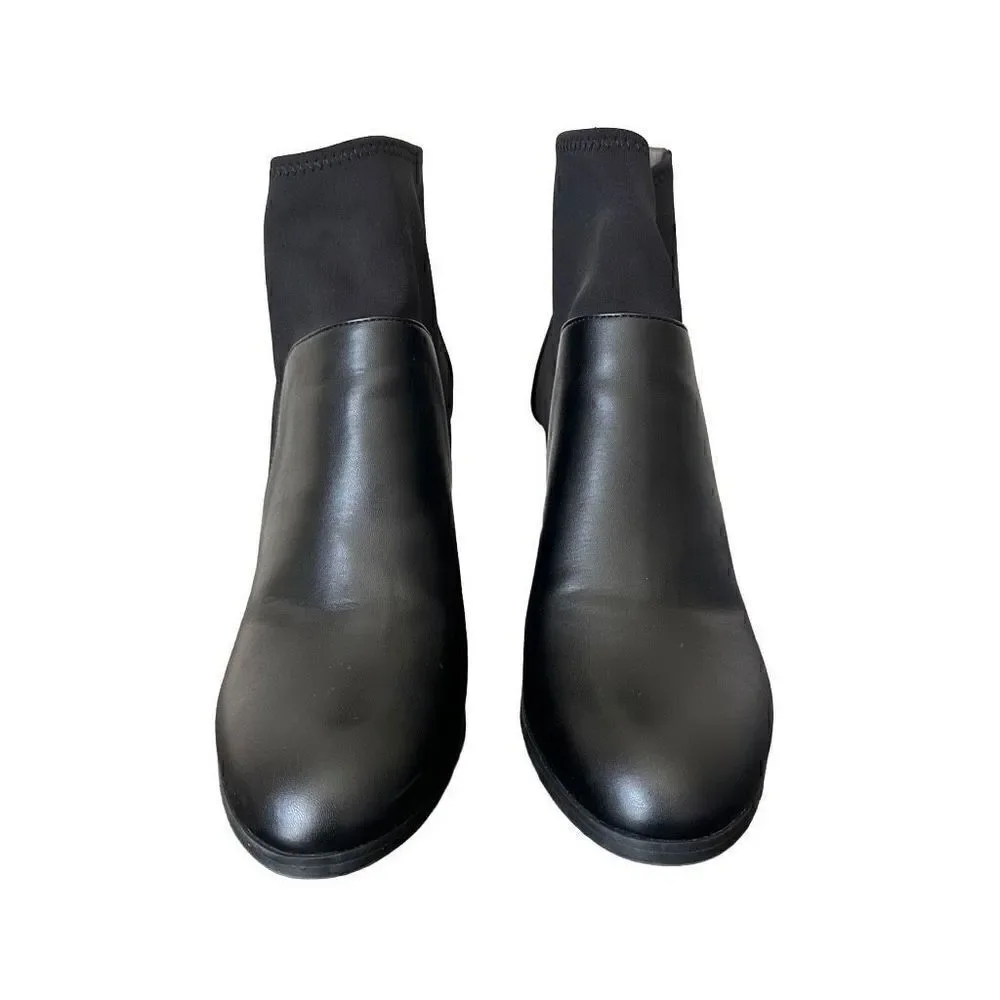 Adrienne Vittadini Ratti Stretch Shaft Booties size 9.5